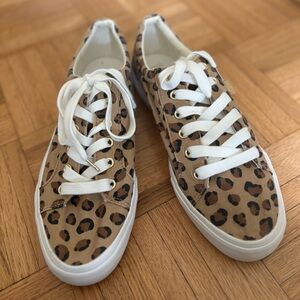 Keds Leopard Print Sneakers with White Laces